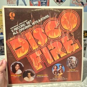 Vintage Disco Fire Vinyl Record Set